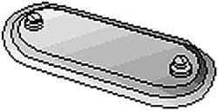 Hubbell Killark - 3-1/2" & 4" Trade, Aluminum Conduit Body Cover Plate - Use with Form 7 Conduit Bodies - All Tool & Supply