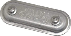 Hubbell Killark - 1/2" Trade, Aluminum Conduit Body Cover Plate - Use with Form 7 Conduit Bodies - All Tool & Supply