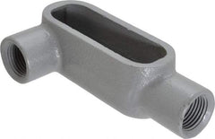 Hubbell Killark - Form 7, LR Body, 1/2" Trade, IMC, Rigid Iron Conduit Body - Oval, 4-11/16" OAL, 4 cc Capacity, Gray, Hazardous & Wet Locations - All Tool & Supply