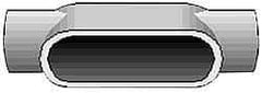 Hubbell Killark - Form 7, TB Body, 1-1/2" Trade, IMC, Rigid Iron Conduit Body - Oval, 8-7/16" OAL, 27 cc Capacity, Gray, Hazardous & Wet Locations - All Tool & Supply