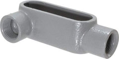 Hubbell Killark - Form 7, LR Body, 3/4" Trade, IMC, Rigid Iron Conduit Body - Oval, 5-3/8" OAL, 7 cc Capacity, Gray, Hazardous & Wet Locations - All Tool & Supply