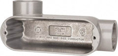 Hubbell Killark - Form 85, LL Body, 1-1/2" Trade, IMC, Rigid Aluminum Conduit Body - Oval, 8-1/8" OAL, 36 cc Capacity, Hazardous & Wet Locations - All Tool & Supply