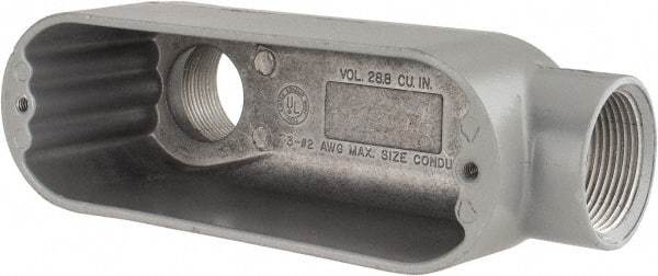 Hubbell Killark - Form 85, LB Body, 1-1/4" Trade, IMC, Rigid Aluminum Conduit Body - Oval, 7-1/2" OAL, 28.8 cc Capacity, Hazardous & Wet Locations - All Tool & Supply