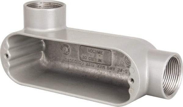 Hubbell Killark - Form 85, LL Body, 1-1/4" Trade, IMC, Rigid Aluminum Conduit Body - Oval, 8-1/8" OAL, 32 cc Capacity, Hazardous & Wet Locations - All Tool & Supply