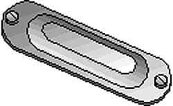 Hubbell Killark - 3-1/2" & 4" Trade, Aluminum Conduit Body Cover Plate - Use with Form 35 Conduit Bodies, Form 85 Conduit Bodies - All Tool & Supply