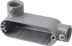 Hubbell Killark - LL Body, 1/2" Trade, EMT Aluminum Conduit Body - Oval, 4-3/8" OAL, Dry Locations - All Tool & Supply