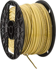 Southwire - THHN/THWN, 14 AWG, 15 Amp, 500' Long, Solid Core, 1 Strand Building Wire - Yellow, Thermoplastic Insulation - All Tool & Supply