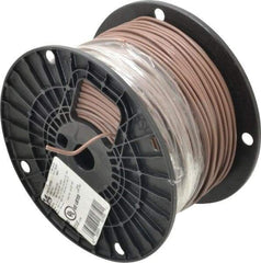 Southwire - THHN/THWN, 14 AWG, 15 Amp, 500' Long, Solid Core, 1 Strand Building Wire - Brown, Thermoplastic Insulation - All Tool & Supply