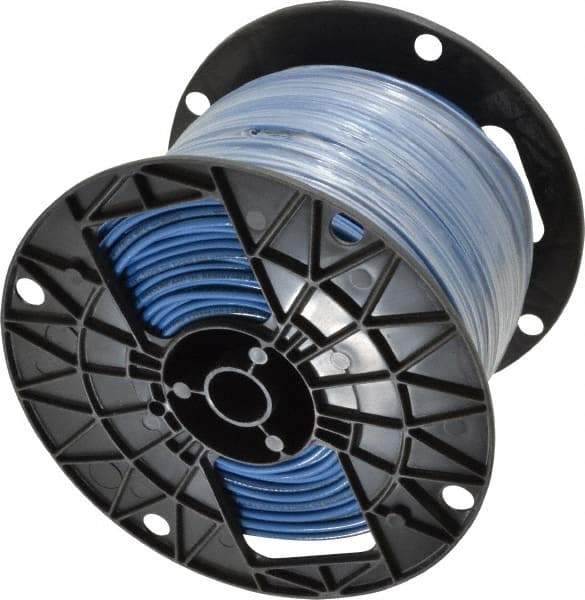 Southwire - THHN/THWN, 12 AWG, 20 Amp, 500' Long, Solid Core, 1 Strand Building Wire - Blue, Thermoplastic Insulation - All Tool & Supply