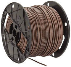 Southwire - THHN/THWN, 12 AWG, 20 Amp, 500' Long, Solid Core, 1 Strand Building Wire - Brown, Thermoplastic Insulation - All Tool & Supply