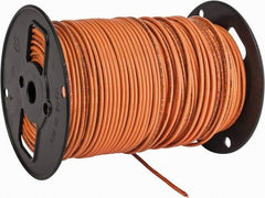 Southwire - THHN/THWN, 10 AWG, 30 Amp, 500' Long, Solid Core, 1 Strand Building Wire - Orange, Thermoplastic Insulation - All Tool & Supply