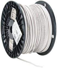 Southwire - THHN/THWN, 14 AWG, 15 Amp, 500' Long, Stranded Core, 19 Strand Building Wire - White, Thermoplastic Insulation - All Tool & Supply