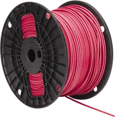 Southwire - THHN/THWN, 14 AWG, 15 Amp, 500' Long, Stranded Core, 19 Strand Building Wire - Red, Thermoplastic Insulation - All Tool & Supply