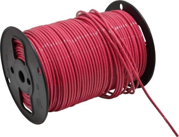 Southwire - THHN/THWN, 10 AWG, 30 Amp, 500' Long, Stranded Core, 19 Strand Building Wire - Red, Thermoplastic Insulation - All Tool & Supply