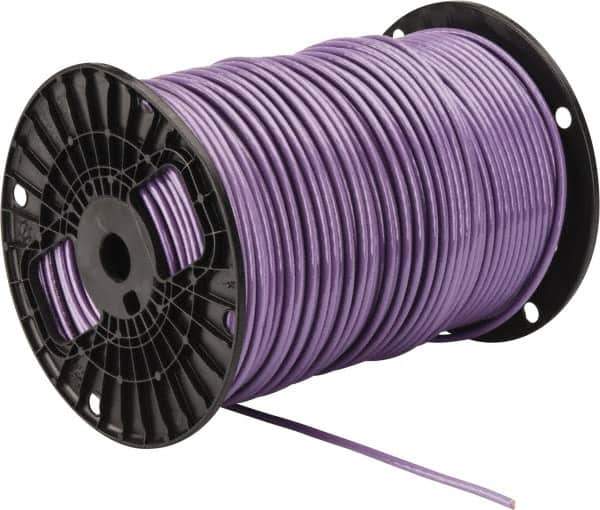 Southwire - THHN/THWN, 10 AWG, 30 Amp, 500' Long, Stranded Core, 19 Strand Building Wire - Purple, Thermoplastic Insulation - All Tool & Supply