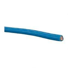 Southwire - THHN/THWN, 6 AWG, 55 Amp, 500' Long, Stranded Core, 19 Strand Building Wire - Blue, Thermoplastic Insulation - All Tool & Supply