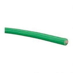 Southwire - THHN/THWN, 6 AWG, 55 Amp, 500' Long, Stranded Core, 19 Strand Building Wire - Green, Thermoplastic Insulation - All Tool & Supply