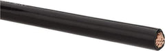 Southwire - THHN/THWN, 2 AWG, 95 Amp, 500' Long, Stranded Core, 19 Strand Building Wire - Black, Thermoplastic Insulation - All Tool & Supply