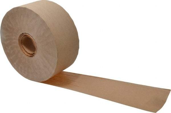 3M - 3" x 150 Yd Natural (Color) Water Activated Adhesive Packaging Tape - Paper Backing, 4.9 mil Thick, 22 to 27 Lb Tensile Strength, Series 6144 - All Tool & Supply