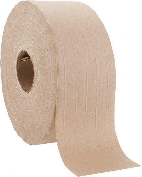 3M - 3" x 150 Yd Natural (Color) Water Activated Adhesive Packaging Tape - Paper Backing, 6.5 mil Thick, 25 to 30 Lb Tensile Strength, Series 6146 - All Tool & Supply