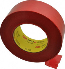 3M - 2" Wide x 60 Yd Long Red Polyethylene Film Masking Tape - Series 5903, 7.5 mil Thick, 21 In/Lb Tensile Strength - All Tool & Supply