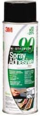 3M - 24 oz Aerosol Clear Spray Adhesive - High Tack, 200°F Heat Resistance, 50 Sq Ft Coverage, High Strength Bond, 30 min Max Bonding Time, Flammable, Series High-Strength 90 - All Tool & Supply