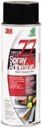 3M - 24 oz Aerosol Clear Spray Adhesive - High Tack, 205°F Heat Resistance, 99 Sq Ft Coverage, Medium Strength Bond, 30 min Max Bonding Time, Flammable, Series 77 - All Tool & Supply