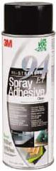 3M - 24 oz Aerosol Clear Spray Adhesive - High Tack, 210°F Heat Resistance, 37 Sq Ft Coverage, High Strength Bond, 60 min Max Bonding Time, Flammable, Series 94 - All Tool & Supply