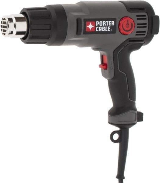 Porter-Cable - 120 to 1,150°F Heat Setting, 19 CFM Air Flow, Heat Gun - 120 Volts, 11.7 Amps, 1,500 Watts, 6' Cord Length - All Tool & Supply