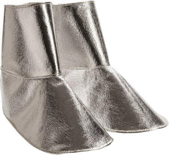 PRO-SAFE - Men's Universal (Women's Universal) Aluminized Spats - Aluminized Blended Kevlar Upper, Silver - All Tool & Supply