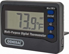 General - 14 to 122°F Aquarium Thermometer - Digital Display, Battery Power - All Tool & Supply