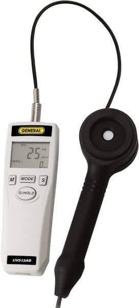 General - 9 Volt Battery, LCD Display, Light Meter - 4 Accuracy, Compatible with UV AB Lighting, Built In Memory - All Tool & Supply