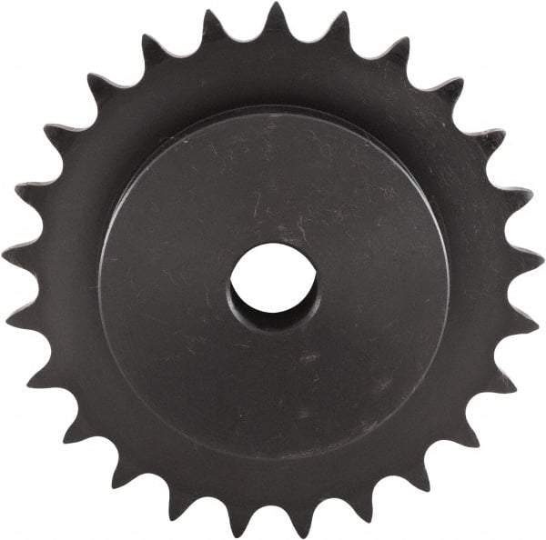 U.S. Tsubaki - 10 Teeth, 1" Chain Pitch, Chain Size 80, Plain Bore Sprocket - 1" Bore Diam, 3.236" Pitch Diam, 3.68" Outside Diam - All Tool & Supply