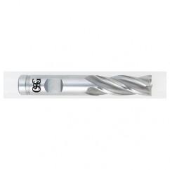 5/8 Dia. x 3-3/4 Overall Length 4-Flute Square End HSS-CO SE End Mill-Round Shank-Center Cutting-TiN - All Tool & Supply