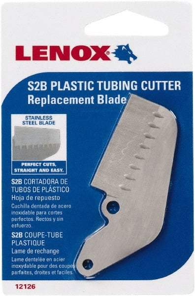 Lenox - Cutter Replacement Blade - Use with Lenox: 12122S2, Cuts PVC, CPVC, Pex, Polyethylene and Rubber Hose - All Tool & Supply