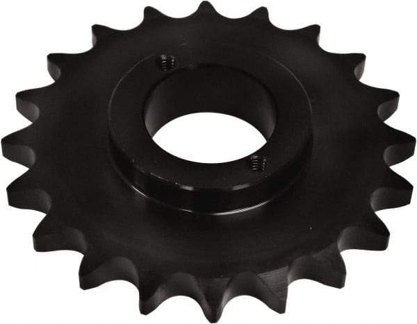 U.S. Tsubaki - 14 Teeth, 1-1/4" Chain Pitch, Chain Size 100, Split Taper Sprocket - 5.618" Pitch Diam, 6.23" Outside Diam - All Tool & Supply