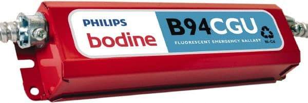 PHILIPS bodine - 1 Lamp, 120-277 Volt, 4 Pin Twin, Quad, Triple Twin Tube Compact Fluorescent Emergency Ballast - 0 to 39, 40 to 79 Watt, 300 to 750 Lumens, 90 min Run Time, 2 Inch Long x 9-1/2 Inch Wide x 2-1/2 Inch High - All Tool & Supply