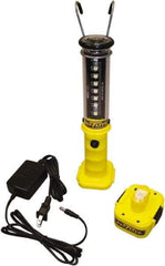 Made in USA - 100 VAC & 240 VAC, (8) 1/2, (1) 1 Watt, Cordless, LED Portable Handheld Work Light - 1 Head, Polycarbonate - All Tool & Supply