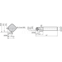 Indexable Chamfer & Angle End Mills; Cutting Diameter (Decimal Inch): 0.5906; Cutting Diameter (mm): 15.00; Minimum Cutting Diameter (mm): 15.00; Maximum Cutting Diameter (mm): 31.00; Lead Angle: 45; Shank Type: Straight Shank; Shank Diameter (mm): 20.000