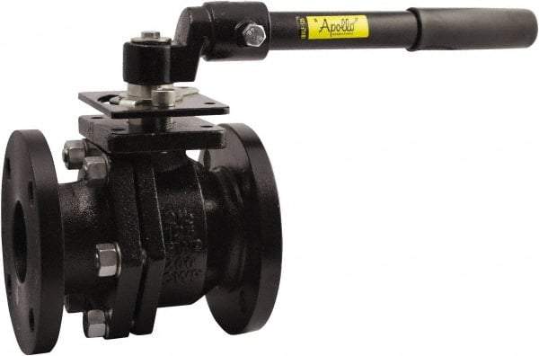 Conbraco - 6" Pipe, Full Port, Cast Iron Full Port Ball Valve - Bi-Directional, Flanged x Flanged Ends, Lever Handle, 200 WOG, 125 WSP - All Tool & Supply