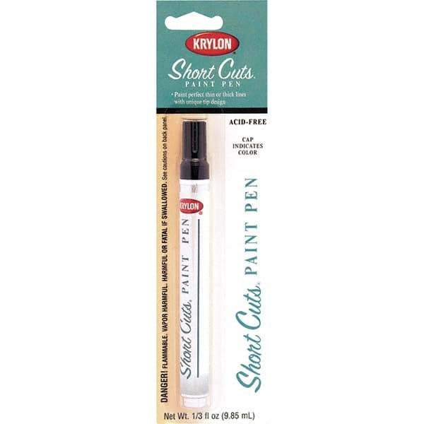 Krylon - 0.33 oz Black Gloss Finish Paint Pen - Pen, Direct to Metal, 565 gL VOC Compliance - All Tool & Supply