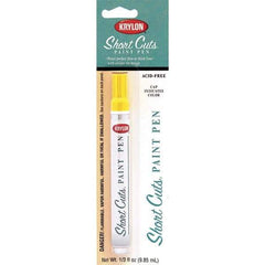 Krylon - 0.33 oz Sun Yellow Gloss Finish Paint Pen - Pen, Direct to Metal, 522 gL VOC Compliance - All Tool & Supply