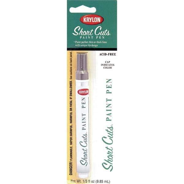 Krylon - 0.33 oz Chrome Metallic Finish Paint Pen - Pen, Direct to Metal, 742 gL VOC Compliance - All Tool & Supply