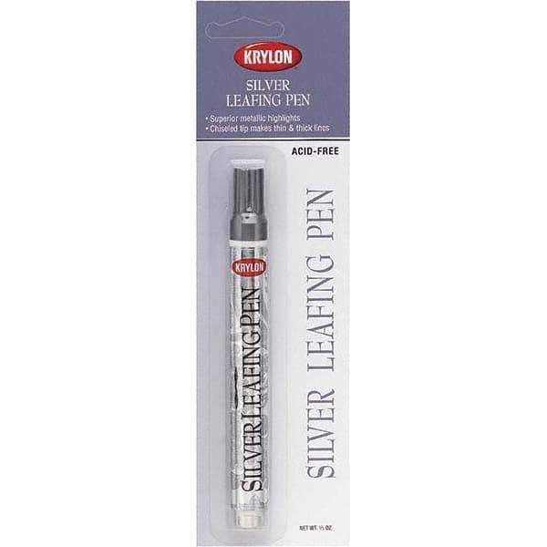 Krylon - 0.33 oz Silver Metallic Finish Paint Pen - Leafing, Direct to Metal, 875 gL VOC Compliance - All Tool & Supply