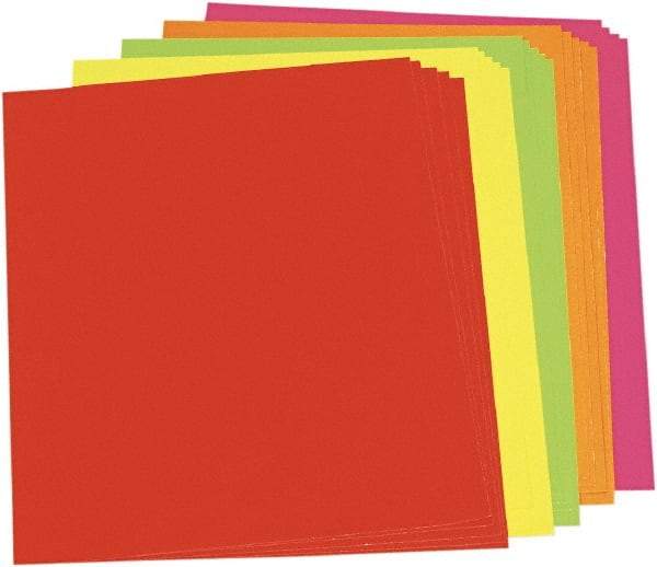 Pacon - Neon Color Poster Board, 28 x 22", Green/Orange/Pink/Red/Yellow 25/Ctn, Poster Board - Use with Easel Stands, Tabletops or Any Supporting Surface - All Tool & Supply