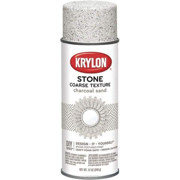 Krylon - Charcoal Sand, Textured, Craft Paint Spray Paint - 12 oz Container - All Tool & Supply