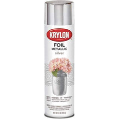 Krylon - Silver Foil, Gloss, Metallic Spray Paint - 8 oz Container - All Tool & Supply