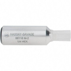 Hassay-Savage - 1/4" Hexagon Rotary Broach - 3/8" Depth of Cut, 1/2" Shank - All Tool & Supply