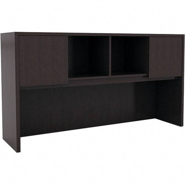 ALERA - 58.88" Long x 35-1/2" High x 15" Deep, Kneespace Credenza - Espresso (Color), Woodgrain Laminate - All Tool & Supply