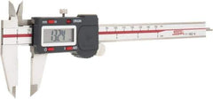 SPI - 0 to 6" Range 0.0005" Resolution, IP54 Electronic Caliper - Stainless Steel with 1.56" Stainless Steel Jaws, 0.001" Accuracy, USB Output - All Tool & Supply